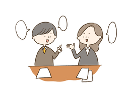 talk aboutのイラスト
